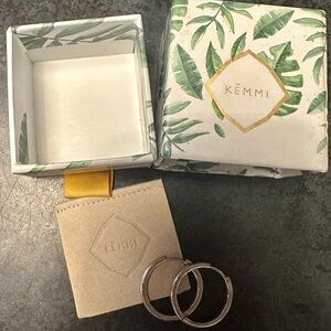 Kemmi Sterling Silver Medium Hoop Earrings